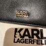 Karl Lagerfeld black leather clutch with dust bag Image 4