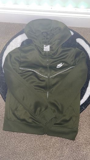 Nike Kids Sportswear Repeat PK Full Zip Jacket Kids Medium Khaki Green