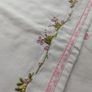 Hand-Embroidered Moses Basket Sheet  Traditional Madeira Embroidery 100% Cotton Image 9