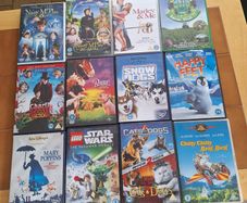 12 childrens DVDs