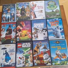 12 childrens DVDs