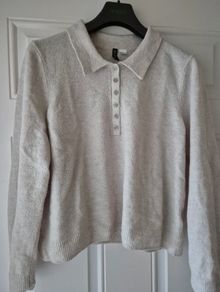 H&M Natural Polo Jumper