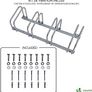 4 Bike Stand Floor or Wall mounted bike rack for garage Bicycle Parking rack Cycle Storage Locking Stand (FREE SHIPPING) Image 5
