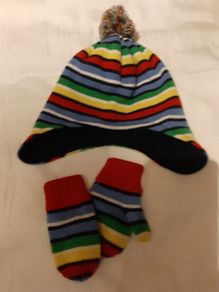 Winter hat and mitten set