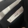 Mango black midi skirt with side split Image 4