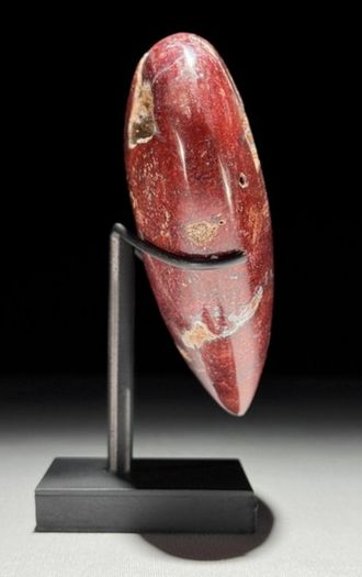 Polished Heart-Shaped Red Jasper Specimen - Natural Stone