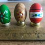 Vintage Hand Painted Wooden eggs (Not toys) Image 5