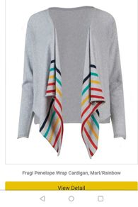 frugi wrap cardigan size 12