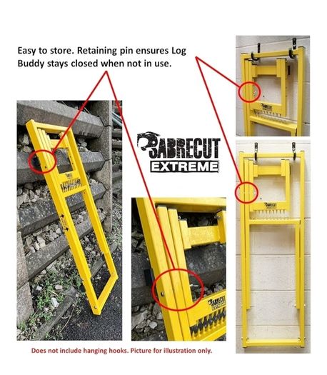 Folding Log Buddy Log Saw Horse Smart Holder Bench Chainsaw Pruning Lopping Cutting Holder Garden Heavy Duty
