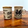 2 Vintage Ceramic Mugs Scotland and Wales Image 2
