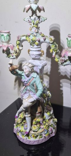 antique sitzendorf candelabra