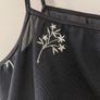 ESPRIT black cami with flower embroidery Image 2