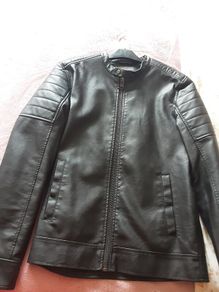 Brand New Mens Black Leather Jacket