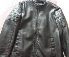 Brand New Mens Black Leather Jacket