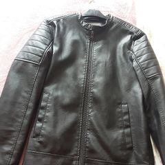 Brand New Mens Black Leather Jacket