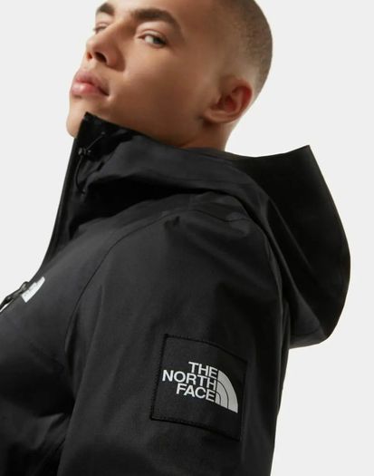 The North Face Box Mountain Jacket Black Men's Medium Hooded