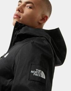 The North Face Box Mountain Jacket Black Men's Medium Hooded