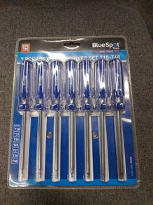 Torx Screwdriver Set BlueSpot 7 Piece T10 T40  Brand New