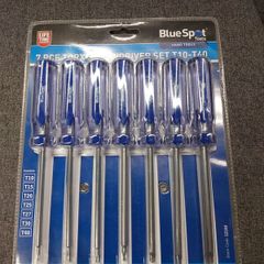 Torx Screwdriver Set BlueSpot 7 Piece T10 T40  Brand New