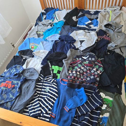 Set of clothes and shoes for a boy 6-8 years old.