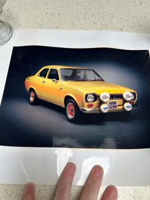 Ford Escort Mexico model car print