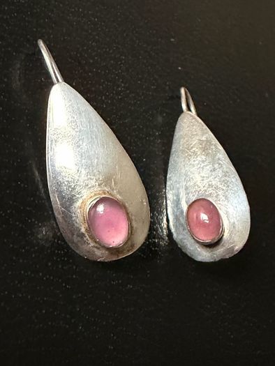 silver earrings