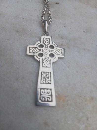 sterling cross and chain