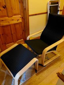 armchair and footstool