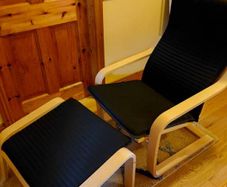 armchair and footstool