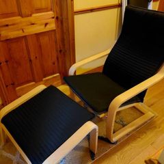 armchair and footstool