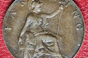 1924 Farthing George V coin