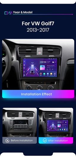 Car Radio for Volkswagen VW Golf 7 MK7 GTI 2012 2013 -2020 Car Play Android Auto Multimedia Player Stereo Auto radio Head Unit
