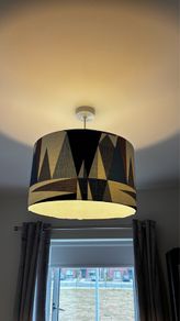 Blue/White Lampshade