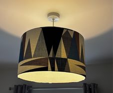 Blue/White Lampshade