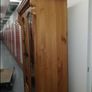 Solid Pine Display Cabinet / Bookcase with Leaded Glass Doors Image 7