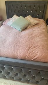 double bedframe Grey Swede.. perfect condition