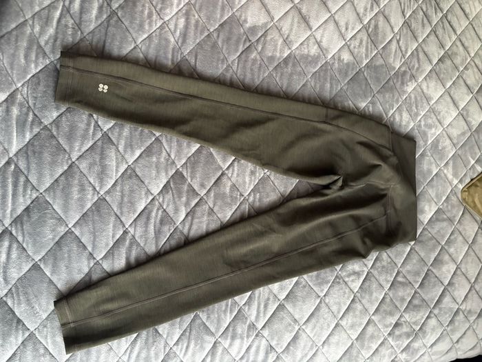 Sweaty Betty Power UltraSculpt High Waisted 7/8 Gym Leggings, Nori Green