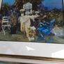 Large blue door picture in frame collection only Image 8