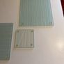 Table mats and coasters x 4. Glass with design Image 2