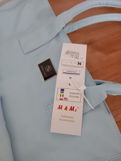 womens bag baby blue color