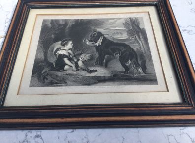 Landseer Dog Fetching Boat for Child