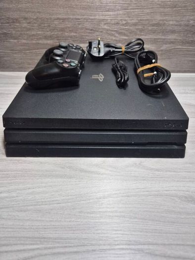 Sony PlayStation 4 Pro 1TB Black Console With Cables Controller Tested Working