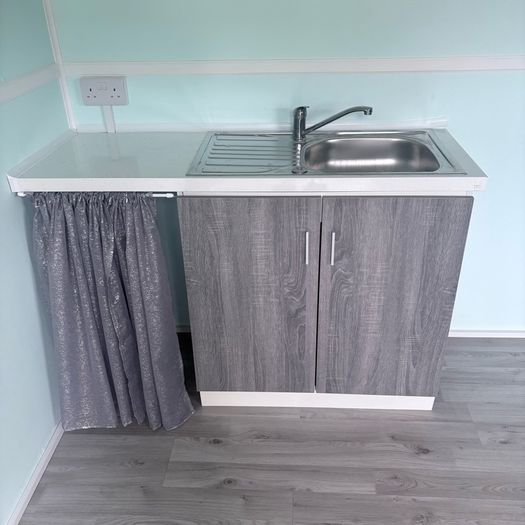Sink, cabinet with counter top