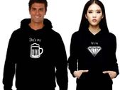 Beer And Diamond Couple Hoodies Great For Valentines Day