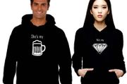 Beer And Diamond Couple Hoodies Great For Valentines Day