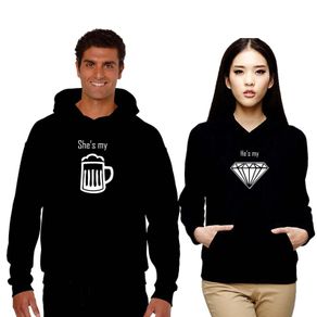Beer And Diamond Couple Hoodies Great For Valentines Day