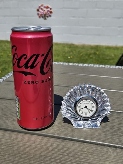Vintage Waterford Crystal Small Shell Clock