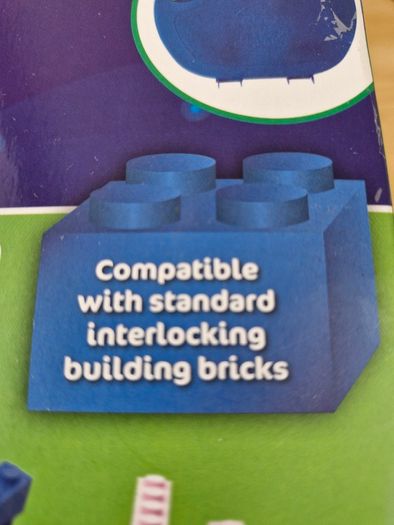 Lego style building brick set, 220 pieces