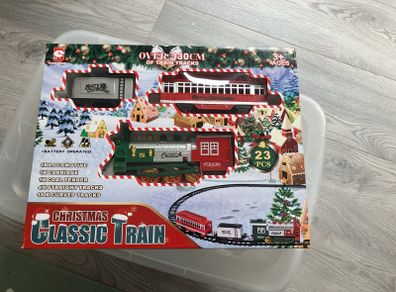 christmas toy train set