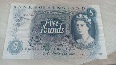 uncirculated 5 pound note